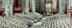 una seduta del Concilio Vaticano II